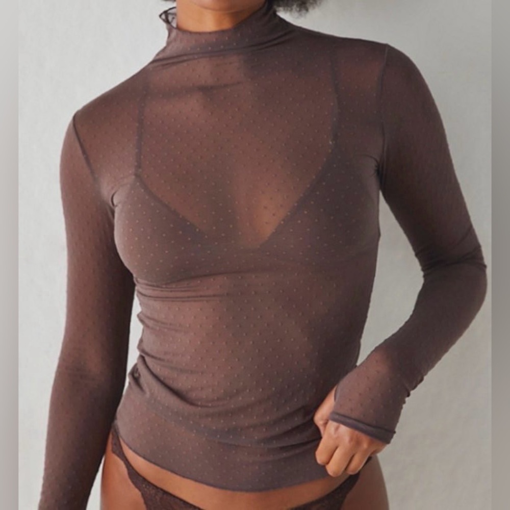 Free People on the dot layering top